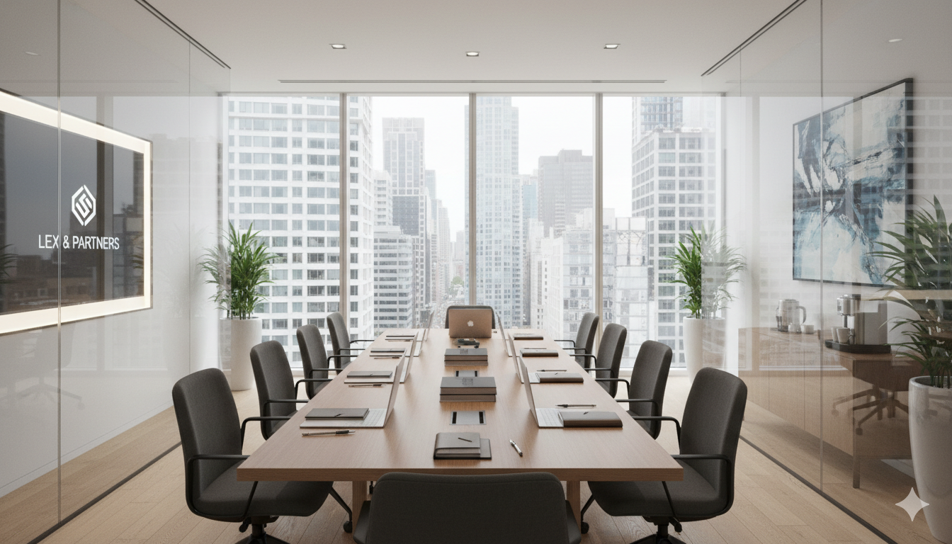 Abogado especialista trabajando en despacho jurídico de alto nivel